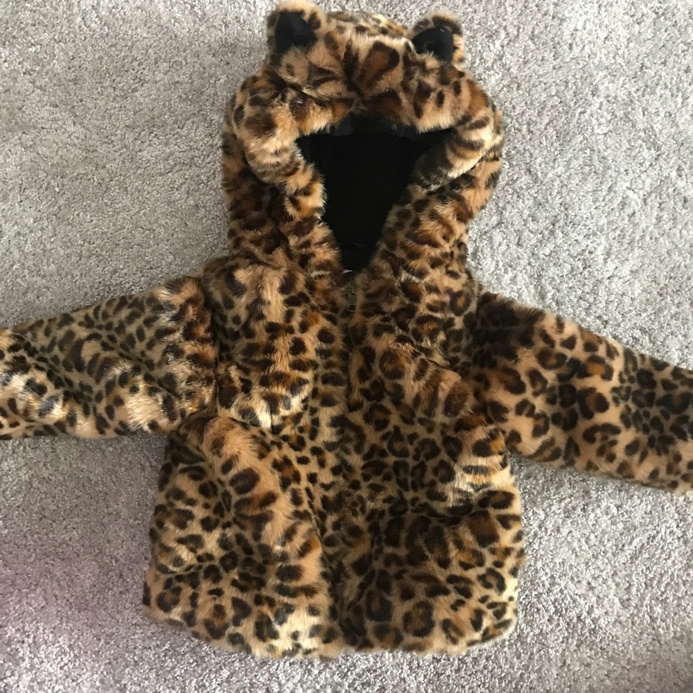 Baby Gap Faux Leopard Coat